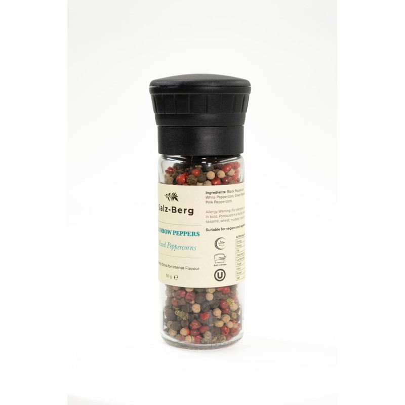 Salz-Berg Rainbow Peppers, Mixed Peppercorns, 50g