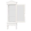 1:12 Doll House Miniature Cabinet Wooden Simulation White Arc Roof