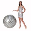 Fun Express 36" diam. Inflatable Retro-Style Plastic Disco Ball Decoration