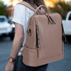HAWEE Women's Backpack Soft PU Leather School Backpack Anti-Theft Daypack