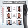 ​​BenRich Beard Straightener for Men, Professional Heated Straightening Comb with