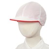 Happy Jersey Red and White Hat, Mesh, Brim Hat, Name