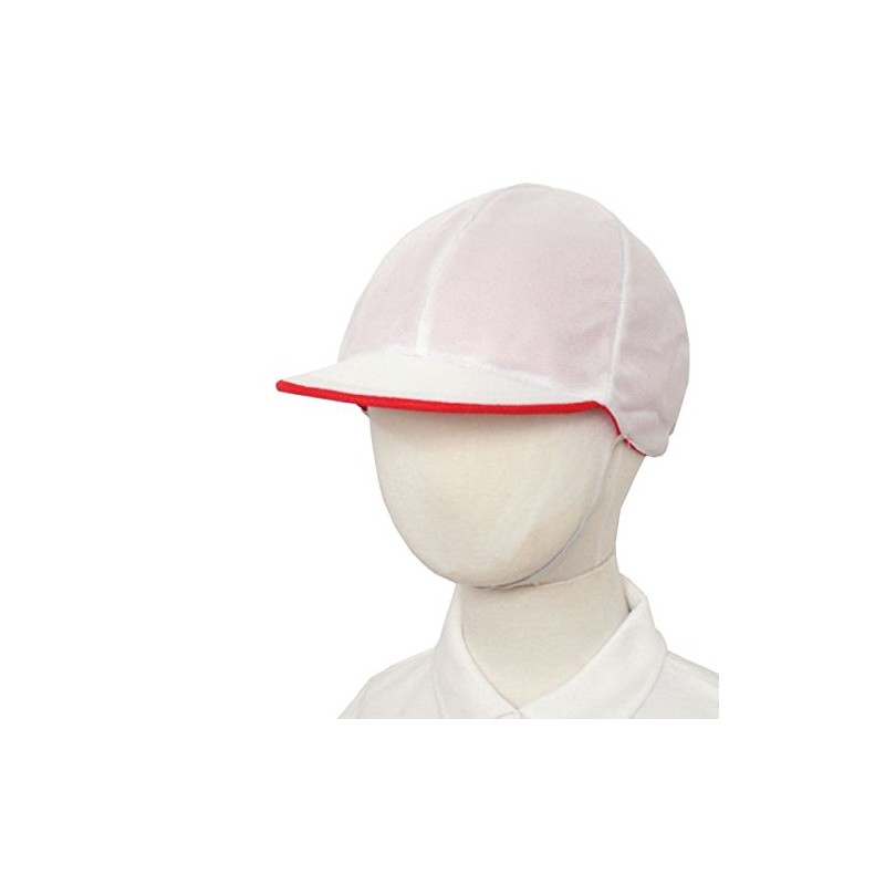 Happy Jersey Red and White Hat, Mesh, Brim Hat, Name