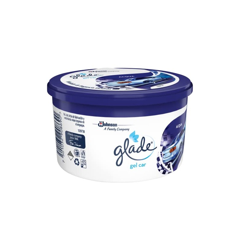 Glade Gel Car, Aromatizante Para Auto con TrueScent Technology, Elimina