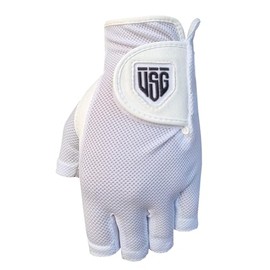 USG Golf Glove | Ladies | Shorty | Fingerless | Hydrolyte Microfiber Synthetic Technology (Medium/Large, Left)