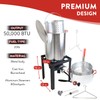 GasOne Turkey Fryer 30 QT Cooker Set and 10 QT