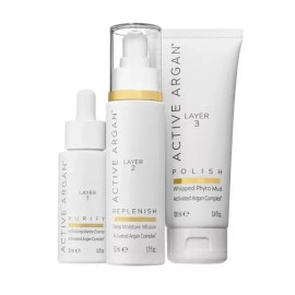 Active Argan 3-Layer 5 -Minute Facial Kit-NEW SEALED IN BOX