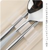KASHIBAKER Chopsticks Set, Spoon Combination Set, Stainless Steel, 7.3 inches