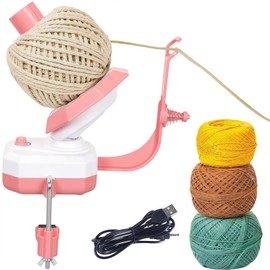 Spalivivre Electric Yarn Ball Winder, Automatic and Stepless Speed Yarn Winder, 10 oz Large Capacity, Easy to Use, Upgrade Yarn Spinner for Knitters and Crochet Lovers