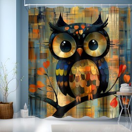 JINGYOU Bathroom Shower Curtain, Washable Shower Curtain,Weighted Shower Curtain Waterproof,Fabric Shower Curtain for Wet Room BathroomTub,Shower Curtain 200cm drop(180x200cm)
