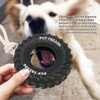 Dog Tire Chewing Toy Bite Resistant Treat Dispensing Rubber Aggressive