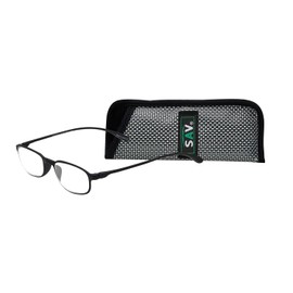 Select-A-Vision Flex 2 Lightweight Flexible Oval Frame Readers, Black, 1.50