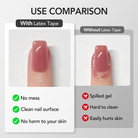 GAOY Liquid Latex for Nails, 16ml Peel Off Cuticle Guard with Stick, Skin Barrier Protector Latex Tape for Nail Polish Nail Art DIY