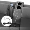 Sofa USB Charging Socket, Universal Flush-Mounted Installation 5V Dual USB