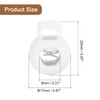 sourcing map 50Pcs 8mm Plastic Cord Locks, Spring Slider Toggles