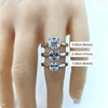 NANA Jewels Silver 7.00mm (2ct) Asscher Cut Zirconia Lucita Solitaire
