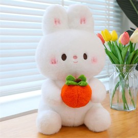 champracer Rabbit Cuddly Toy, Kawaii Rabbit Soft Toy, Good Thing Rabbit Plush Doll, Ideal for Cuddling and Playing with Plush Toys Gifts for Girls Boys (25 cm)