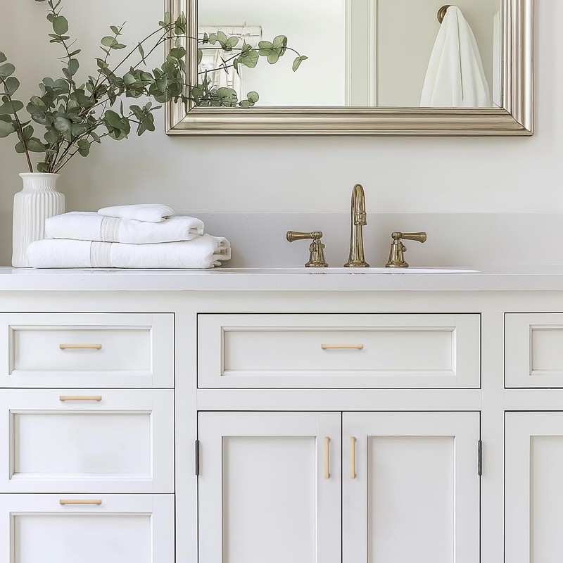 Ravinte 5 Pack Solid 5 Inch Hole Center Slim Square