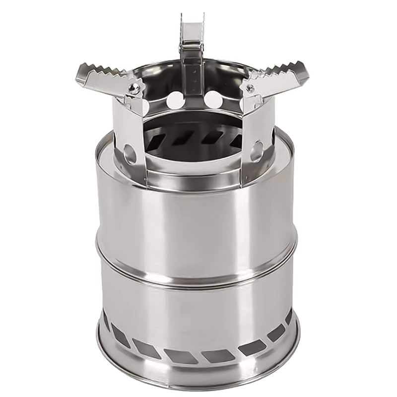 Grafner 2-in-1 Portable Camping Stove for Wood and Branches, Efficient