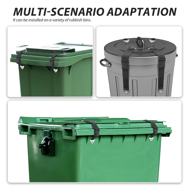 Veki 2PCS Trash Can Locks for Animals, Bear Proof Trash
