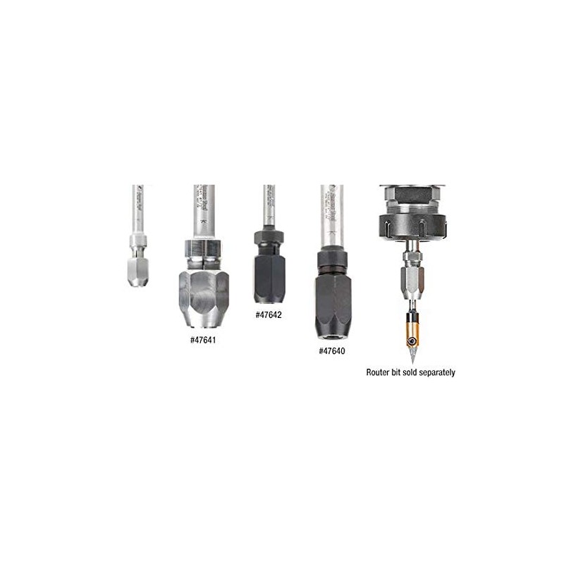 Amana Tool - 47642 Adaptador de extensión CNC de vástago