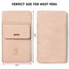Ringsun Pocket Protector for Men, Full Grain Leather Pen Holder