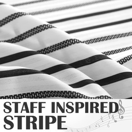 Lazzzy Extra Long Black and White Shower Curtain Waterproof Fabric Striped Shower Curtains for Bathroom Modern Farmhouse Shower Curtain with Hooks Hotel Style Elegant Luxury Bath Decor 70x84 inches