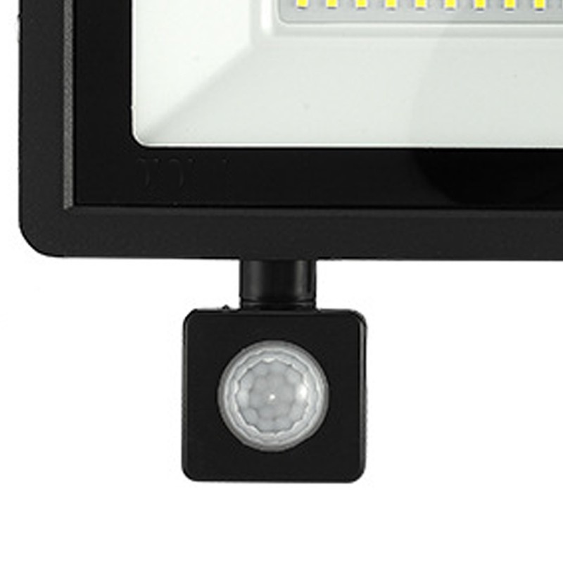 Human Sensor LED Flood Light 50W IP66 Waterproof 6000K Outdoor
