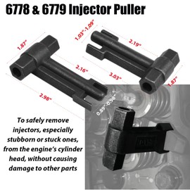 6778 & 6779 Injector Puller, 7222 Injector Cup Removal Tool, Fits GM 6.6L Duramax Diesel Injector Puller, Replaces J-44639 J-4659 J-45910