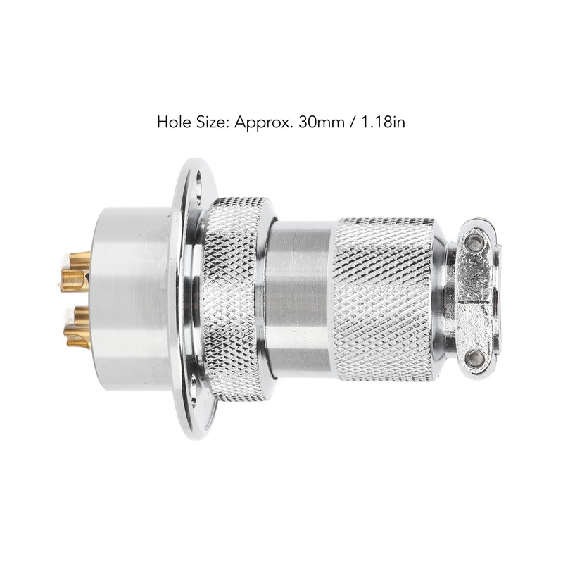 Aviation Plug Socket Connector 30mm Electrical Power Adapter for Machine