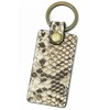 Prof Line Genuine Diamond Python Keychain Middle Tea Flat Ring