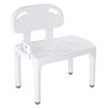Carex Universal Tub Transfer Bench, Bath Seat with Backrest, Shower