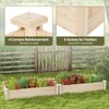 Giantex Wooden Raised Garden Bed, Rectangular Planter Box for Vegetables,