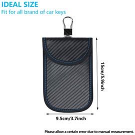GUZHAIREN 2 Pack Faraday Pouch for Car Keys, Car Key Signal Blocking Case, RFID Key Pouch Keyless Car Blocker, Anti-Theft RFID Car Key Holder Car Safety Protector