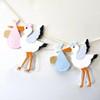 XMZZMX Patchwork Arrow Stork Bird and Baby Metal Cutting Dies