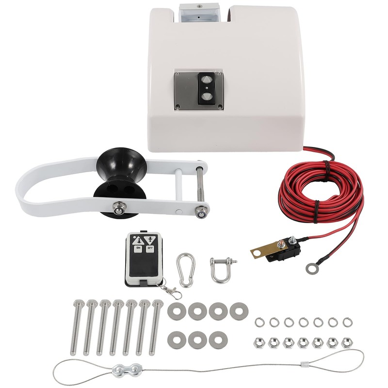 SCITOO 35 LBS Saltwater Electric Anchor Winch With Wireless Remote