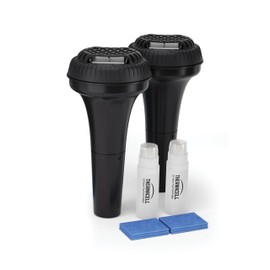 Thermacell Perimeter System Mosquito Repeller, 21m² Protection Zone x Device, Scent & DEET-free, Includes 2 Repellers + 2x12-Hour Fuel Cartridges + 6 Mats, Black