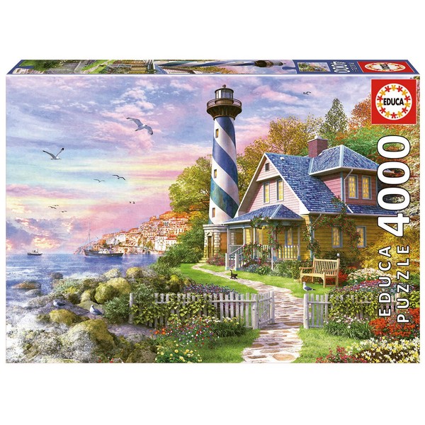 Educa - Lighthouse at Rock Bay - 4000 Piece Jigsaw