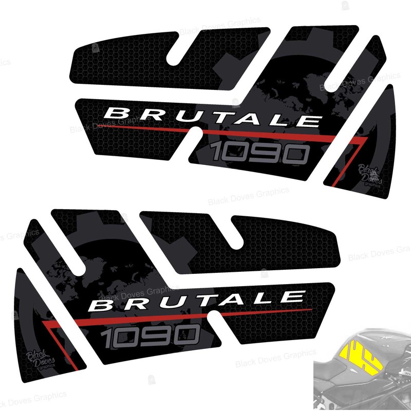 Sticker Resinati 3D Tank Protector Compatible with Motorcycle MV Agusta