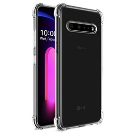 Starhemei Compatible for LG V60 ThinQ Case, Soft TPU Shock Absorption Flexible Gasbag Protection Case Cover for LG V60 ThinQ (Clear)