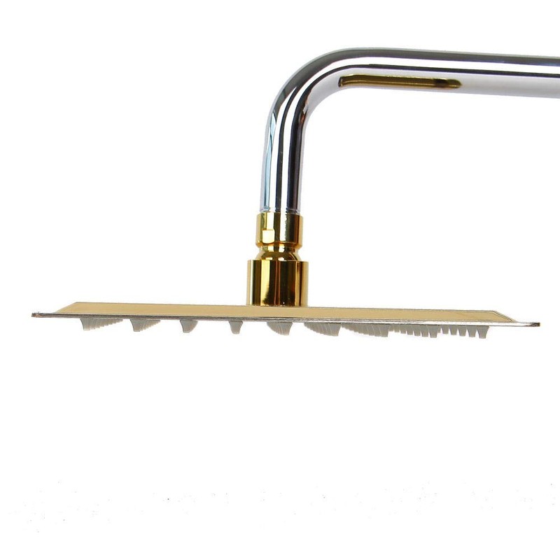 25 cm Rain Shower Head Shower Fitting (Gold02)