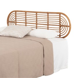 South Shore Hoya Rattan Wall-Mounted Headboard Retro, Full/Queen, Natural