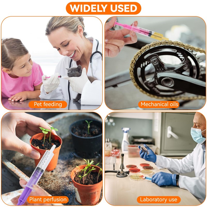 12 Pcs 10 ml Syringe, Wiederverwendbar Plastic Syringe, Syringe with