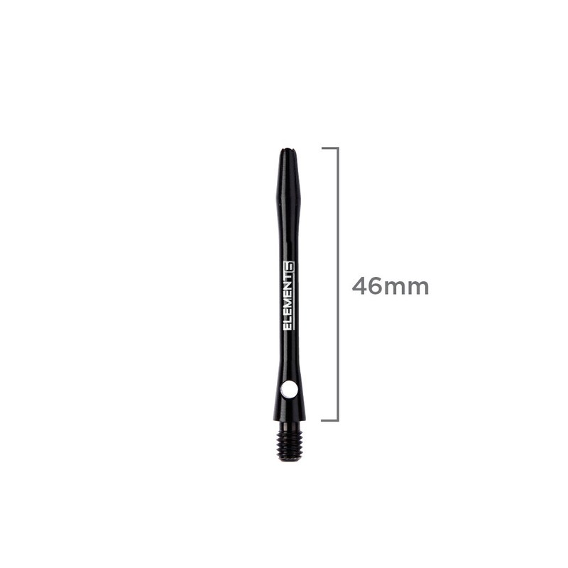 RED DRAGON Laser Etched Aluminium Medium Black Dart Shafts -