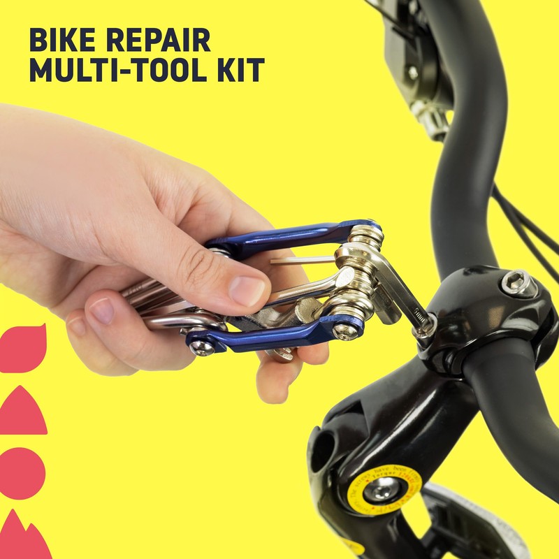 Hillington Ultimate Bike Repair Multi-Tool Kit - Compact, Durable, and