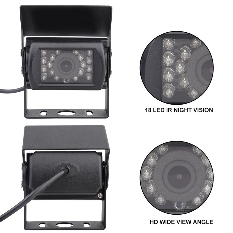 12/24V Truck Bus HD Infrared CCD Night Vision Camera Visual