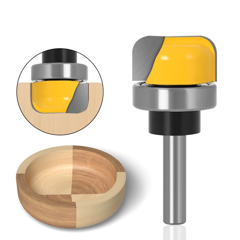 Set of 3 U-Groove Bits, Dish Cutter, Round Groove, Round