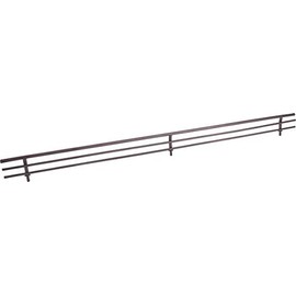 Hardware Resources Shelving Fence Wire - Multi-Purpose & Easy-Install Shoe Rail, Wire Shelving Rod, Closet Wire Shelf Hardware for Shelving Boards, Cabinet, Cupboard - 17-Inch Dark Bronze SF17-ORB