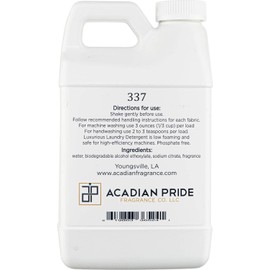 ACADIAN PRIDE FRAGRANCE CO Luxurious Wash Laundry Detergent (337) 1/2 Gallon/64 oz