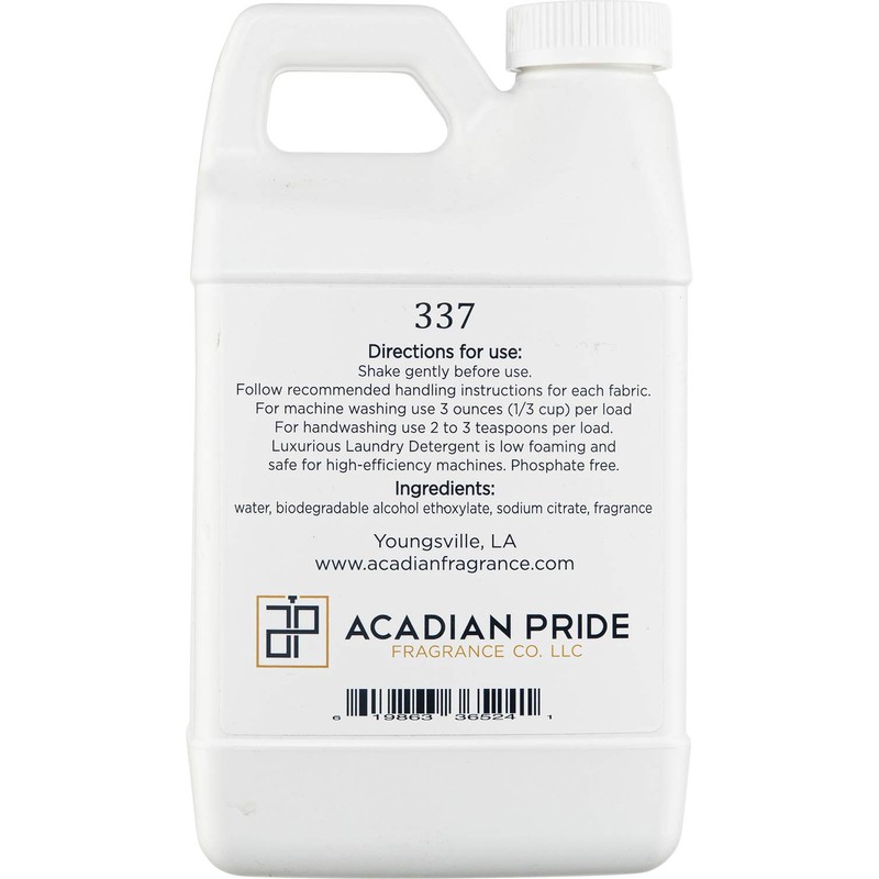 ACADIAN PRIDE FRAGRANCE CO Luxurious Wash Laundry Detergent (337) 1/2